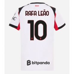 Strój piłkarski AC Milan Rafael Leao #10 Koszulka Wyjazdowej damskie 2025-26 Krótki Rękaw