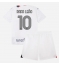 Strój piłkarski AC Milan Rafael Leao #10 Koszulka Wyjazdowej dziecięce 2023-24 Krótki Rękaw (+ Krótkie spodenki)