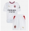 Strój piłkarski AC Milan Rafael Leao #10 Koszulka Wyjazdowej dziecięce 2026-27 Krótki Rękaw (+ Krótkie spodenki)