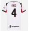 Strój piłkarski AC Milan Samuele Ricci #4 Koszulka Wyjazdowej damskie 2025-26 Krótki Rękaw