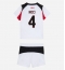 Strój piłkarski AC Milan Samuele Ricci #4 Koszulka Wyjazdowej dziecięce 2025-26 Krótki Rękaw (+ Krótkie spodenki)