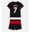 Strój piłkarski AC Milan Santiago Gimenez #7 Koszulka Podstawowej dziecięce 2025-26 Krótki Rękaw (+ Krótkie spodenki)