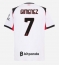 Strój piłkarski AC Milan Santiago Gimenez #7 Koszulka Wyjazdowej 2025-26 Krótki Rękaw