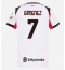Strój piłkarski AC Milan Santiago Gimenez #7 Koszulka Wyjazdowej damskie 2025-26 Krótki Rękaw
