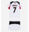 Strój piłkarski AC Milan Santiago Gimenez #7 Koszulka Wyjazdowej dziecięce 2025-26 Krótki Rękaw (+ Krótkie spodenki)