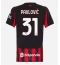 Strój piłkarski AC Milan Strahinja Pavlovic #31 Koszulka Podstawowej damskie 2025-26 Krótki Rękaw Strój piłkarski AC Milan Strahinja Pavlovic #31 Koszulka Podstawowej damskie 2025-26 Krótki Rękaw