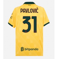 Strój piłkarski AC Milan Strahinja Pavlovic #31 Koszulka Trzeciej 2025-26 Krótki Rękaw