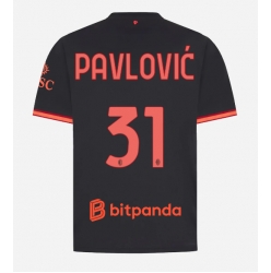 Strój piłkarski AC Milan Strahinja Pavlovic #31 Koszulka Trzeciej 2026-27 Krótki Rękaw