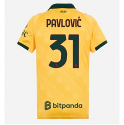Strój piłkarski AC Milan Strahinja Pavlovic #31 Koszulka Trzeciej damskie 2025-26 Krótki Rękaw