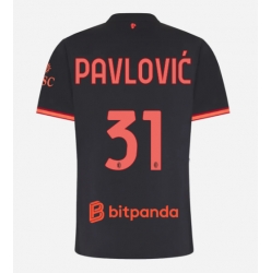 Strój piłkarski AC Milan Strahinja Pavlovic #31 Koszulka Trzeciej damskie 2026-27 Krótki Rękaw