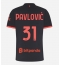 Strój piłkarski AC Milan Strahinja Pavlovic #31 Koszulka Trzeciej damskie 2026-27 Krótki Rękaw Strój piłkarski AC Milan Strahinja Pavlovic #31 Koszulka Trzeciej damskie 2026-27 Krótki Rękaw