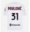 Strój piłkarski AC Milan Strahinja Pavlovic #31 Koszulka Wyjazdowej 2026-27 Krótki Rękaw