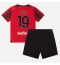Strój piłkarski AC Milan Theo Hernandez #19 Koszulka Podstawowej dziecięce 2023-24 Krótki Rękaw (+ Krótkie spodenki)