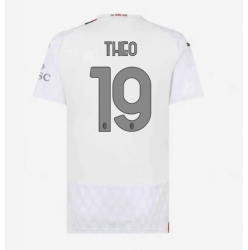 Strój piłkarski AC Milan Theo Hernandez #19 Koszulka Wyjazdowej damskie 2023-24 Krótki Rękaw