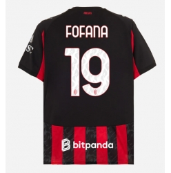 Strój piłkarski AC Milan Youssouf Fofana #19 Koszulka Podstawowej 2025-26 Krótki Rękaw