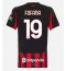 Strój piłkarski AC Milan Youssouf Fofana #19 Koszulka Podstawowej damskie 2025-26 Krótki Rękaw
