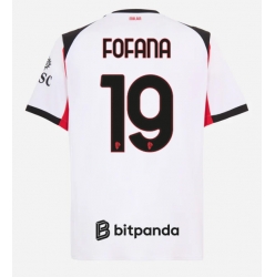 Strój piłkarski AC Milan Youssouf Fofana #19 Koszulka Wyjazdowej 2025-26 Krótki Rękaw