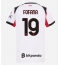 Strój piłkarski AC Milan Youssouf Fofana #19 Koszulka Wyjazdowej damskie 2025-26 Krótki Rękaw Strój piłkarski AC Milan Youssouf Fofana #19 Koszulka Wyjazdowej damskie 2025-26 Krótki Rękaw