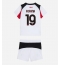 Strój piłkarski AC Milan Youssouf Fofana #19 Koszulka Wyjazdowej dziecięce 2025-26 Krótki Rękaw (+ Krótkie spodenki)