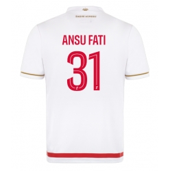 Strój piłkarski AS Monaco Ansu Fati #31 Koszulka Podstawowej 2025-26 Krótki Rękaw