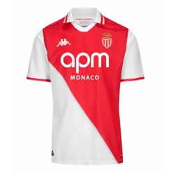 Strój piłkarski AS Monaco Koszulka Podstawowej 2024-25 Krótki Rękaw