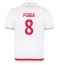 Strój piłkarski AS Monaco Paul Pogba #8 Koszulka Podstawowej 2025-26 Krótki Rękaw