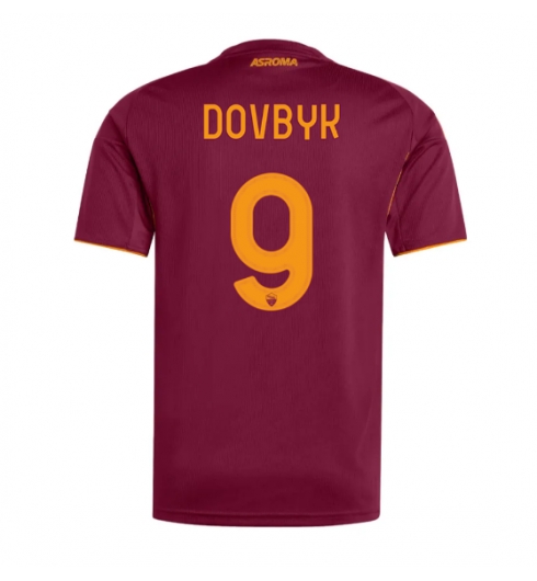 Strój piłkarski AS Roma Artem Dovbyk #9 Koszulka Podstawowej 2025-26 Krótki Rękaw Strój piłkarski AS Roma Artem Dovbyk #9 Koszulka Podstawowej 2025-26 Krótki Rękaw