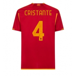 Strój piłkarski AS Roma Bryan Cristante #4 Koszulka Podstawowej 2023-24 Krótki Rękaw