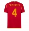 Strój piłkarski AS Roma Bryan Cristante #4 Koszulka Podstawowej 2023-24 Krótki Rękaw