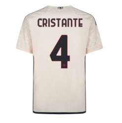 Strój piłkarski AS Roma Bryan Cristante #4 Koszulka Wyjazdowej 2023-24 Krótki Rękaw