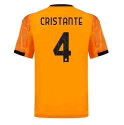 Strój piłkarski AS Roma Bryan Cristante #4 Koszulka Wyjazdowej 2025-26 Krótki Rękaw