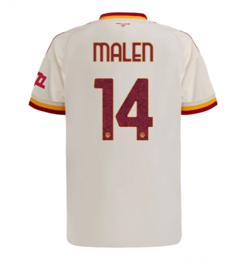 Strój piłkarski AS Roma Donyell Malen #14 Koszulka Wyjazdowej 2026-27 Krótki Rękaw Strój piłkarski AS Roma Donyell Malen #14 Koszulka Wyjazdowej 2026-27 Krótki Rękaw