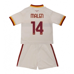 Strój piłkarski AS Roma Donyell Malen #14 Koszulka Wyjazdowej dziecięce 2026-27 Krótki Rękaw (+ Krótkie spodenki)