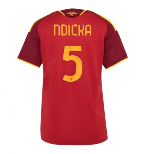 Strój piłkarski AS Roma Evan Ndicka #5 Koszulka Podstawowej damskie 2026-27 Krótki Rękaw Strój piłkarski AS Roma Evan Ndicka #5 Koszulka Podstawowej damskie 2026-27 Krótki Rękaw