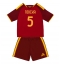 Strój piłkarski AS Roma Evan Ndicka #5 Koszulka Podstawowej dziecięce 2026-27 Krótki Rękaw (+ Krótkie spodenki)
