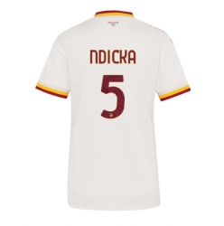 Strój piłkarski AS Roma Evan Ndicka #5 Koszulka Wyjazdowej damskie 2026-27 Krótki Rękaw