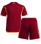 Strój piłkarski AS Roma Koszulka Podstawowej dziecięce 2023-24 Krótki Rękaw (+ Krótkie spodenki)