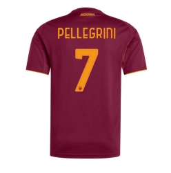 Strój piłkarski AS Roma Lorenzo Pellegrini #7 Koszulka Podstawowej 2025-26 Krótki Rękaw