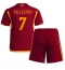 Strój piłkarski AS Roma Lorenzo Pellegrini #7 Koszulka Podstawowej dziecięce 2023-24 Krótki Rękaw (+ Krótkie spodenki)