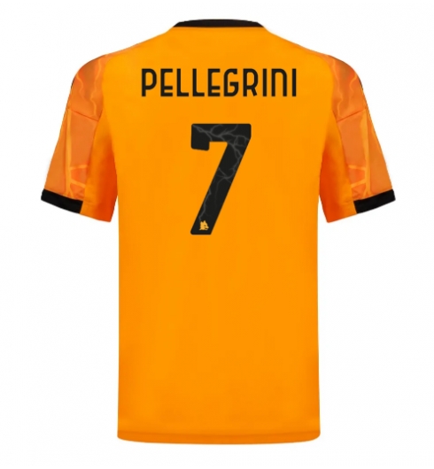 Strój piłkarski AS Roma Lorenzo Pellegrini #7 Koszulka Wyjazdowej 2025-26 Krótki Rękaw Strój piłkarski AS Roma Lorenzo Pellegrini #7 Koszulka Wyjazdowej 2025-26 Krótki Rękaw