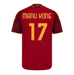 Strój piłkarski AS Roma Manu Kone #17 Koszulka Podstawowej 2026-27 Krótki Rękaw