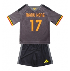 Strój piłkarski AS Roma Manu Kone #17 Koszulka Trzeciej dziecięce 2026-27 Krótki Rękaw (+ Krótkie spodenki)