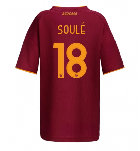Strój piłkarski AS Roma Matias Soule #18 Koszulka Podstawowej damskie 2025-26 Krótki Rękaw Strój piłkarski AS Roma Matias Soule #18 Koszulka Podstawowej damskie 2025-26 Krótki Rękaw