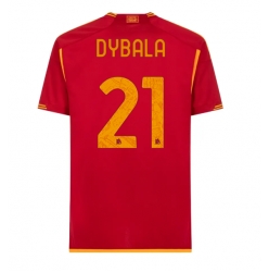 Strój piłkarski AS Roma Paulo Dybala #21 Koszulka Podstawowej 2023-24 Krótki Rękaw