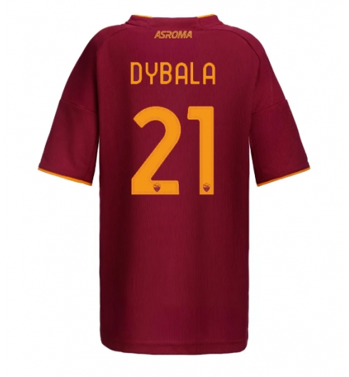 Strój piłkarski AS Roma Paulo Dybala #21 Koszulka Podstawowej damskie 2025-26 Krótki Rękaw Strój piłkarski AS Roma Paulo Dybala #21 Koszulka Podstawowej damskie 2025-26 Krótki Rękaw