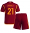 Strój piłkarski AS Roma Paulo Dybala #21 Koszulka Podstawowej dziecięce 2023-24 Krótki Rękaw (+ Krótkie spodenki)