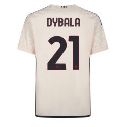 Strój piłkarski AS Roma Paulo Dybala #21 Koszulka Wyjazdowej 2023-24 Krótki Rękaw