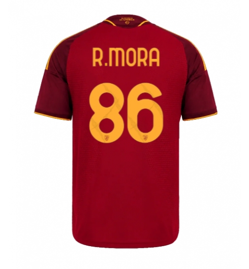 Strój piłkarski AS Roma Rodrigo Mora #86 Koszulka Podstawowej 2026-27 Krótki Rękaw Strój piłkarski AS Roma Rodrigo Mora #86 Koszulka Podstawowej 2026-27 Krótki Rękaw