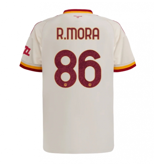 Strój piłkarski AS Roma Rodrigo Mora #86 Koszulka Wyjazdowej 2026-27 Krótki Rękaw Strój piłkarski AS Roma Rodrigo Mora #86 Koszulka Wyjazdowej 2026-27 Krótki Rękaw