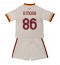 Strój piłkarski AS Roma Rodrigo Mora #86 Koszulka Wyjazdowej dziecięce 2026-27 Krótki Rękaw (+ Krótkie spodenki)